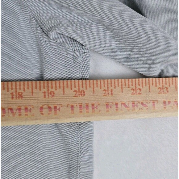AG Green Label Men’s Oxford Button-Down Shirt Gray Size M Long Sleeve Casual - Picture 9 of 12